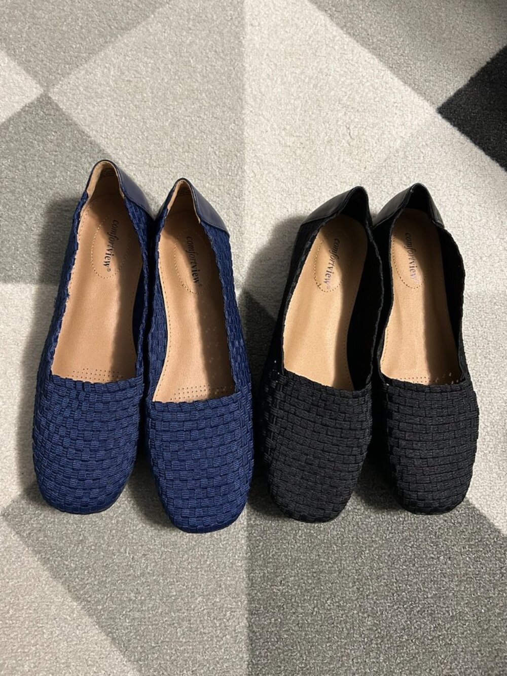 Comfortview ⭐️2 PAIRS⭐️ Women's The Bethany Woven Slip-On Shoes Size 10.5WW - Picture 2 of 16